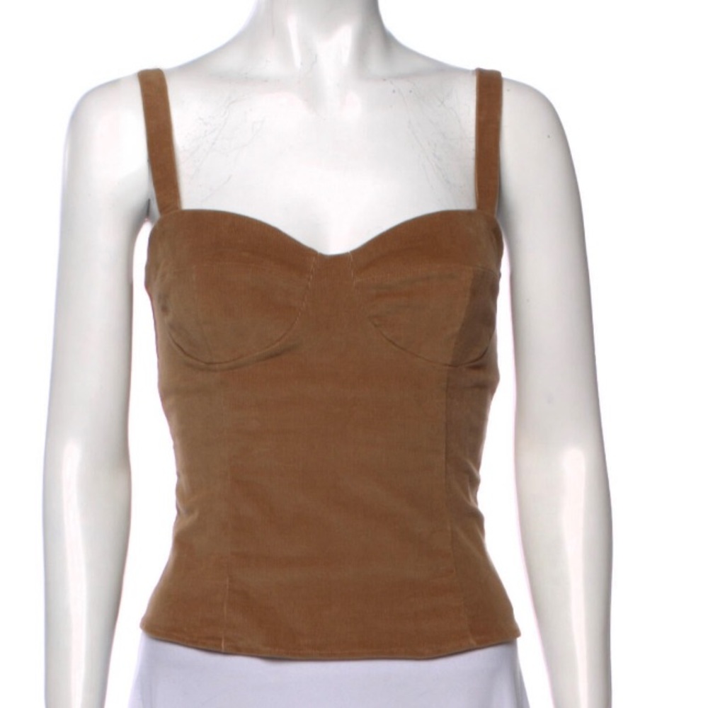 Reformation Corduroy Bustier top